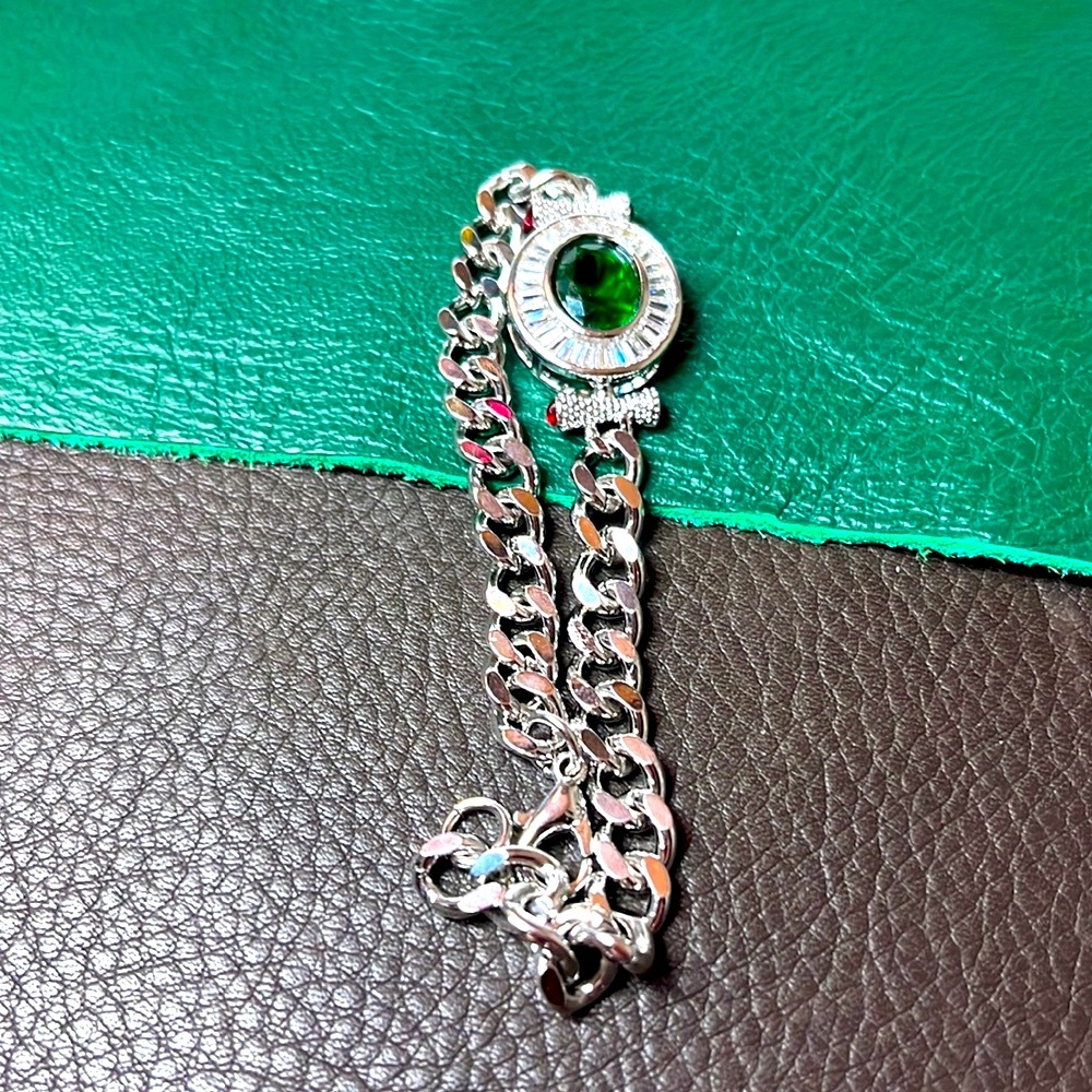 Stainless Steel Chain Zirconia Stone Bracelet